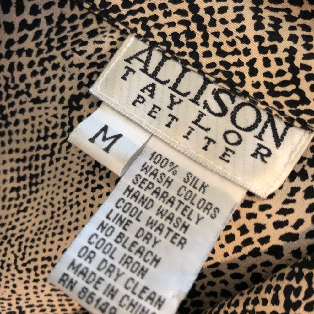 Vintage silk python print blouse - Picture 5 of 7